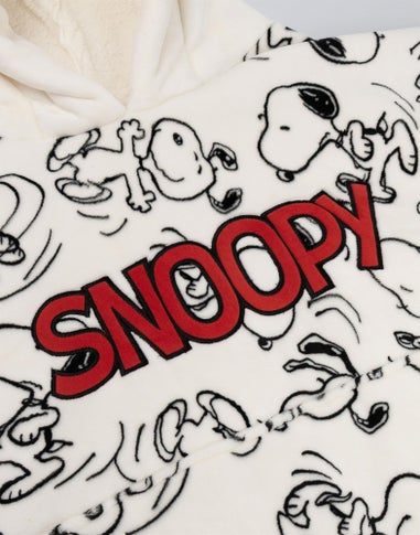 Vanilla Underground Snoopy White Blanket Hoodie