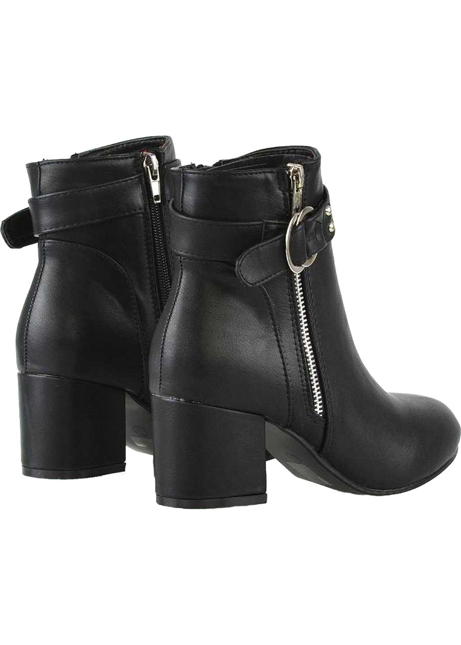 XY London Black Lakesha Zip Boots