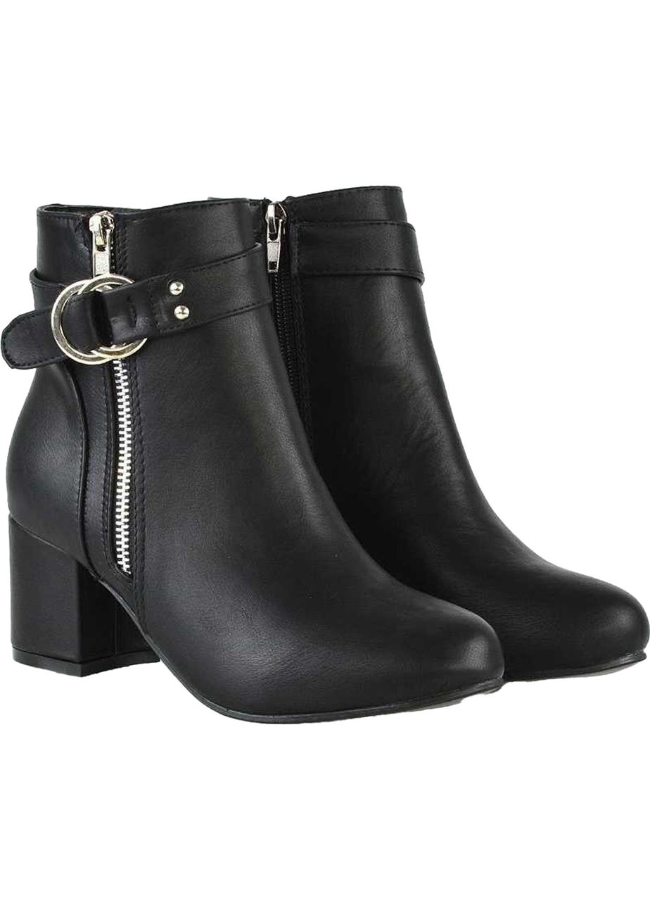 XY London Black Lakesha Zip Boots