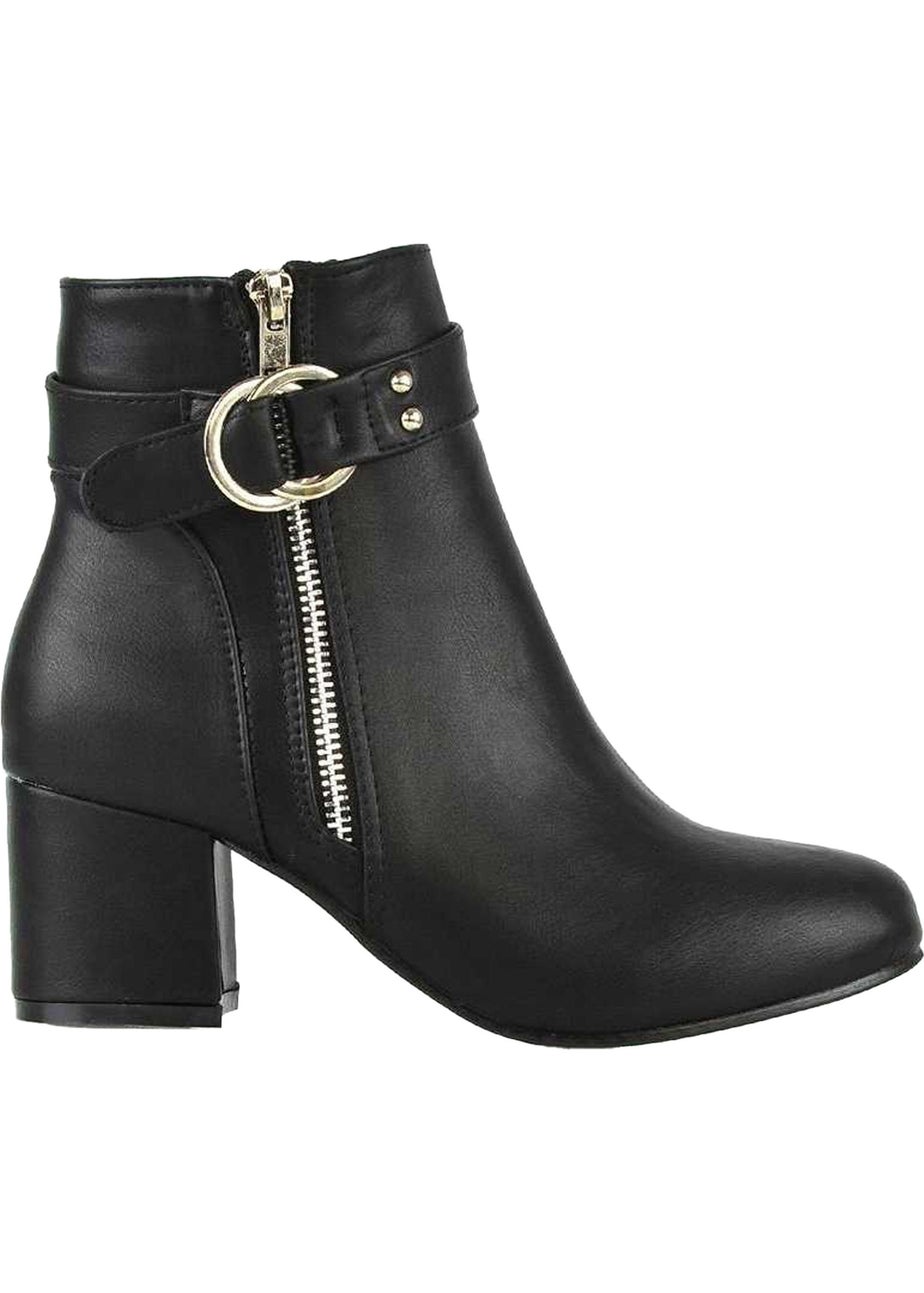 XY London Black Lakesha Zip Boots