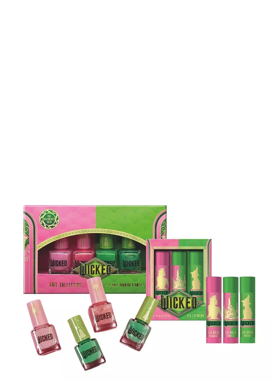 Disney Wicked Lip Balms & Nail Polish-Green & Pink