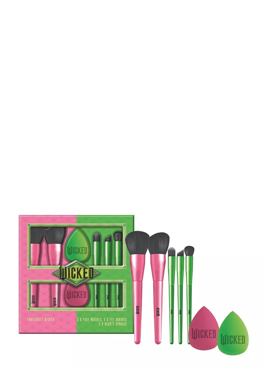 Disney Wicked Makeup Brushes & Sponges Set Green & Pink