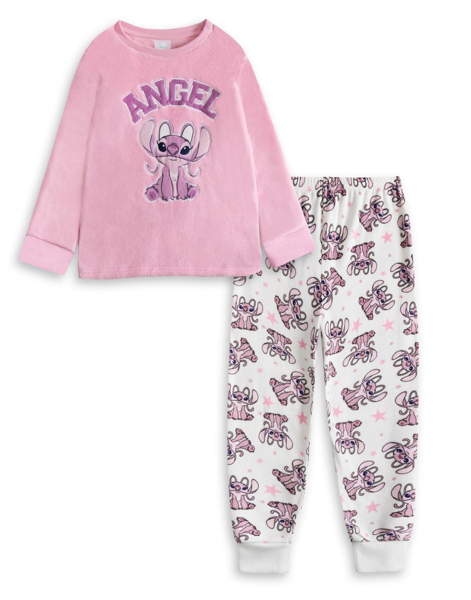 Vanilla Underground Disney Lilo & Stitch Kids Pink Pyjamas (5-14yrs)