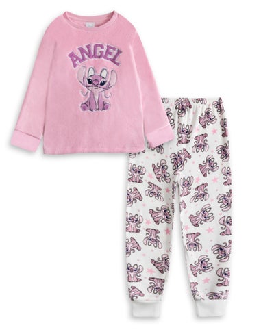 Vanilla Underground Disney Lilo & Stitch Kids Pink Pyjamas (5-14yrs)