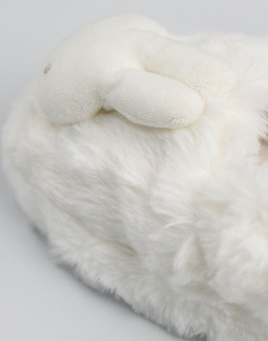 Vanilla Underground Miffy Kids White Mule Slippers (Younger 6-Older 12)
