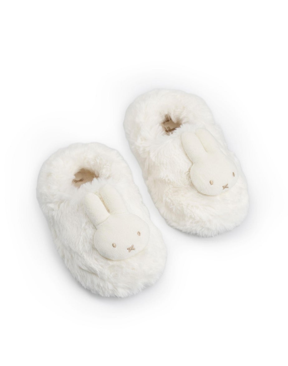 Vanilla Underground Miffy Kids White Mule Slippers (Younger 6-Older 12)