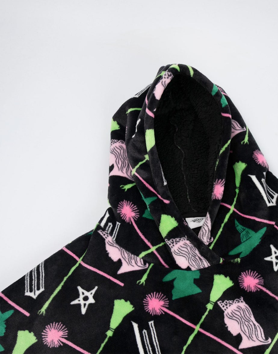 Vanilla Underground Wicked Kids Black Blanket Hoodie