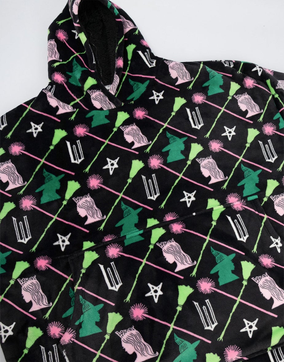 Vanilla Underground Wicked Kids Black Blanket Hoodie