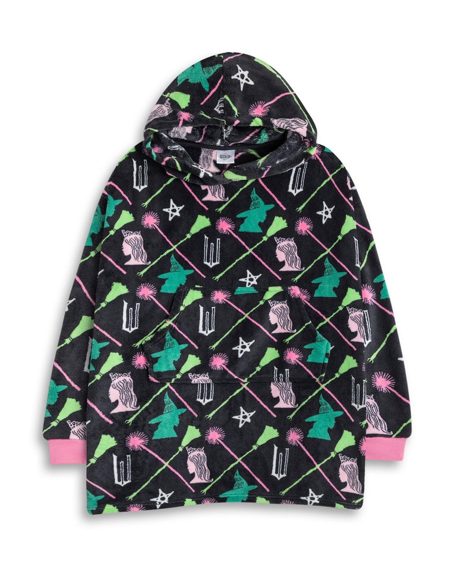 Vanilla Underground Wicked Kids Black Blanket Hoodie
