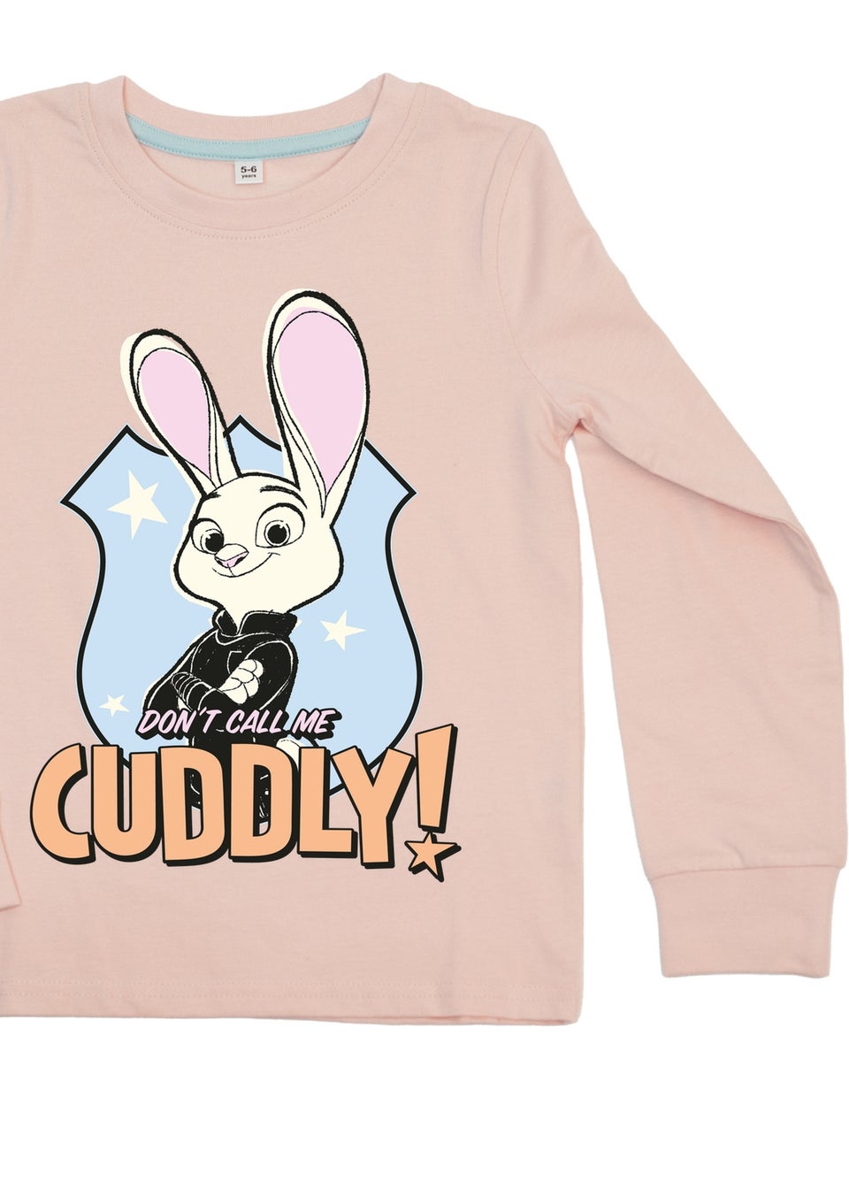 Disney Zootropolis Don't Call Me Cuddly Girls Pink Graphic Pyjamas (3-8 Years)