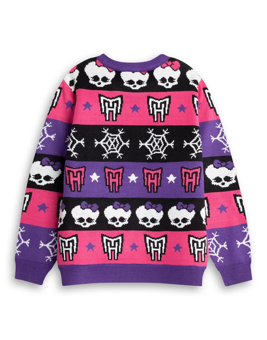 Vanilla Underground Monster High Kids Purple Christmas Jumper (3-14yrs)
