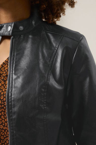 M&Co Black Faux Leather Jacket
