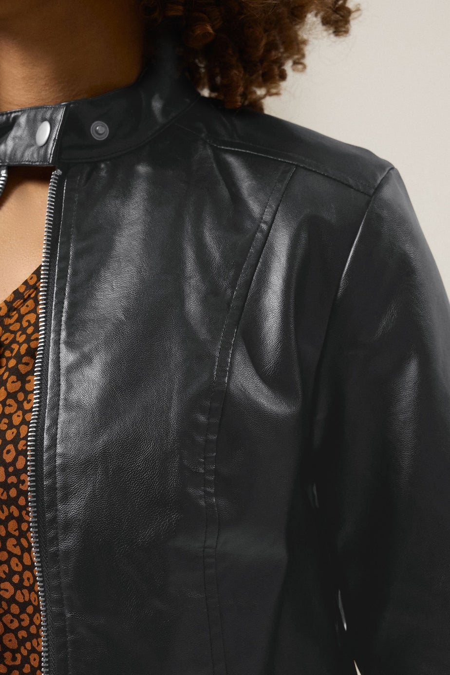 M&Co Black Faux Leather Jacket