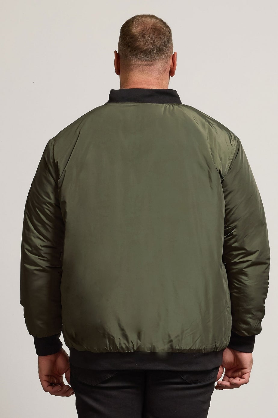 BadRhino Khaki Green Zip Bomber Jacket
