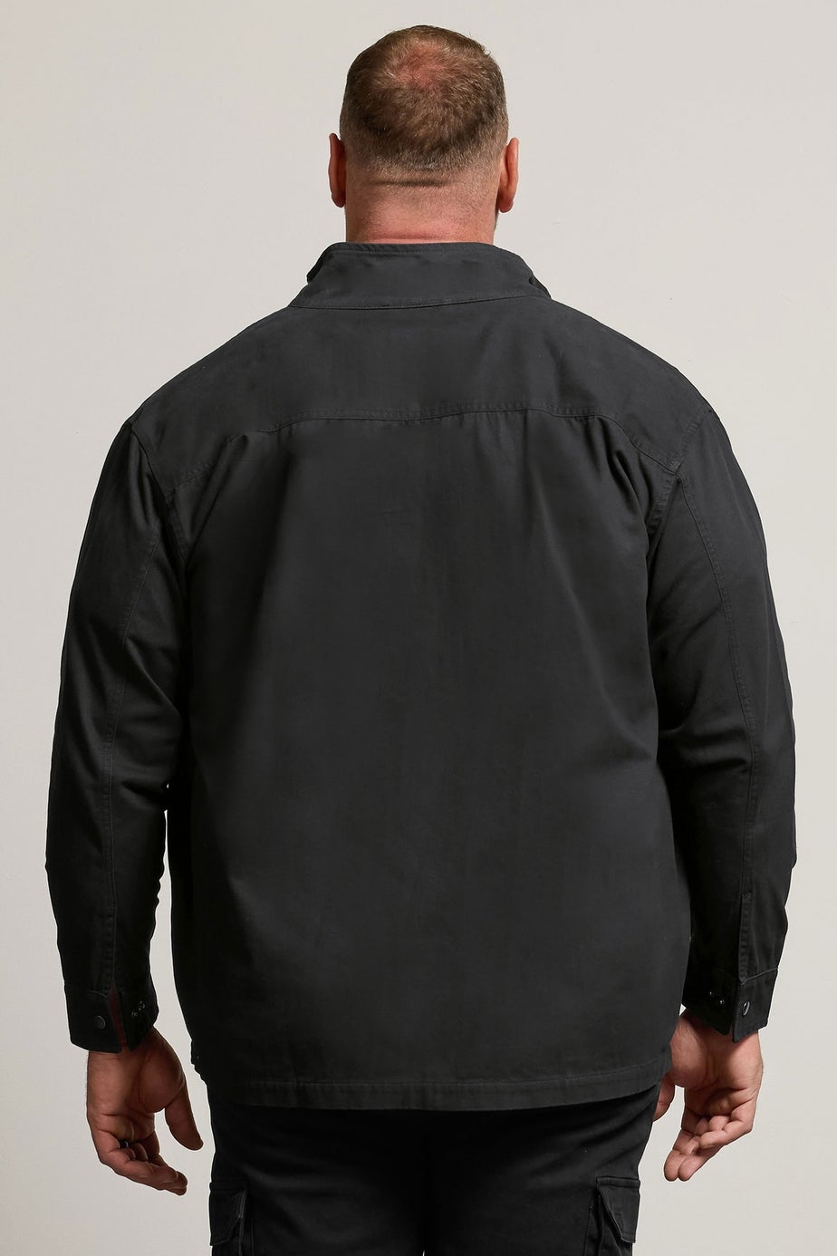 BadRhino Black Cotton Zip Through Jacket
