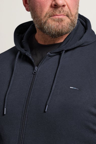 BadRhino 2 Pack Navy Blue Zip Through Hoodies