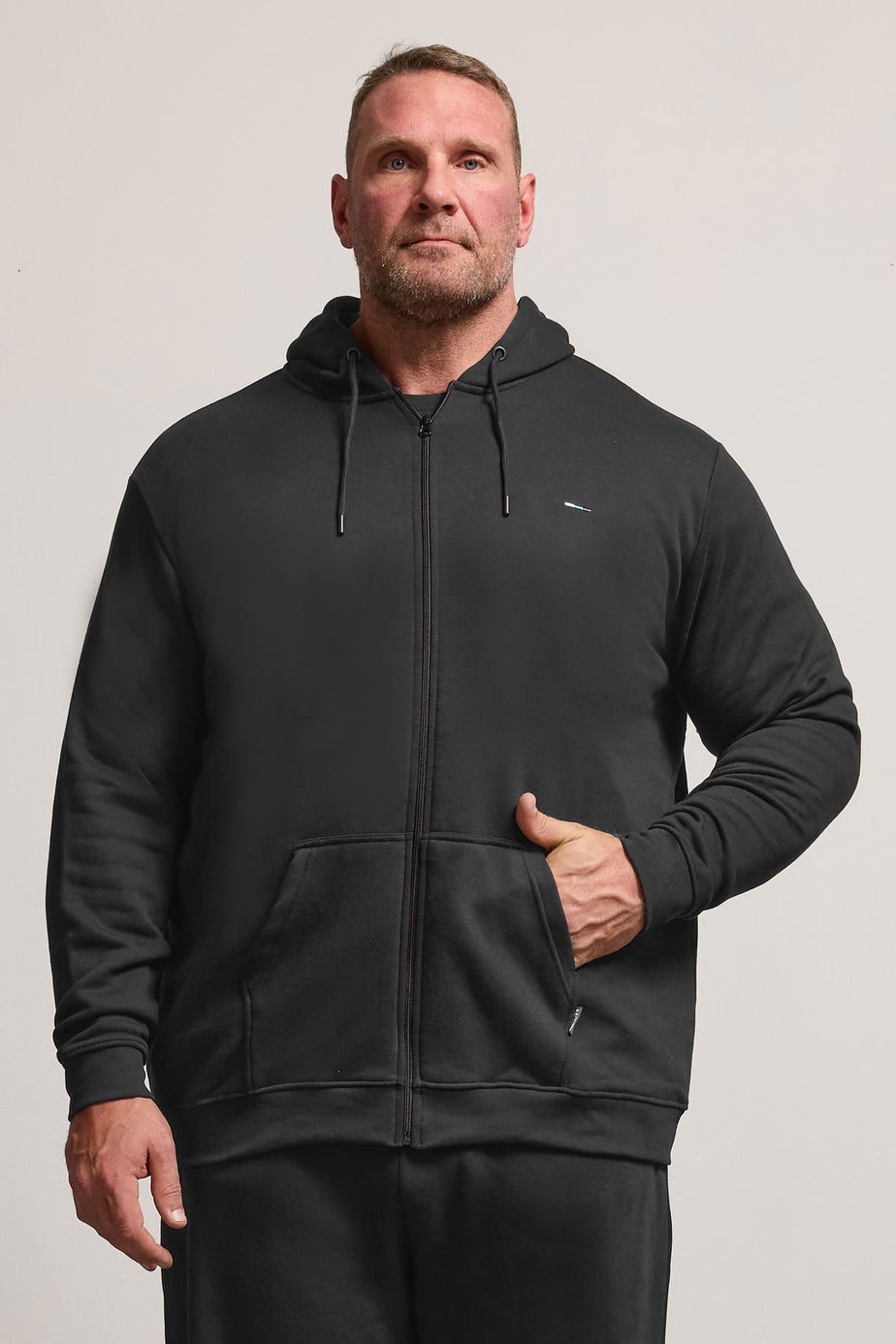 BadRhino 2 Pack Black Zip Through Essential Hoodie