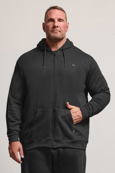 BadRhino 2 Pack Black Zip Through Essential Hoodie