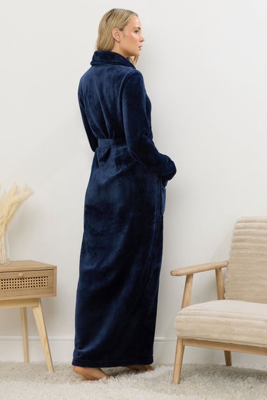 Long Tall Sally Navy Blue Super Luxe Maxi Dressing Gown