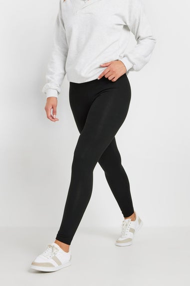Long Tall Sally 2 Pack Black Stretch Cotton Leggings
