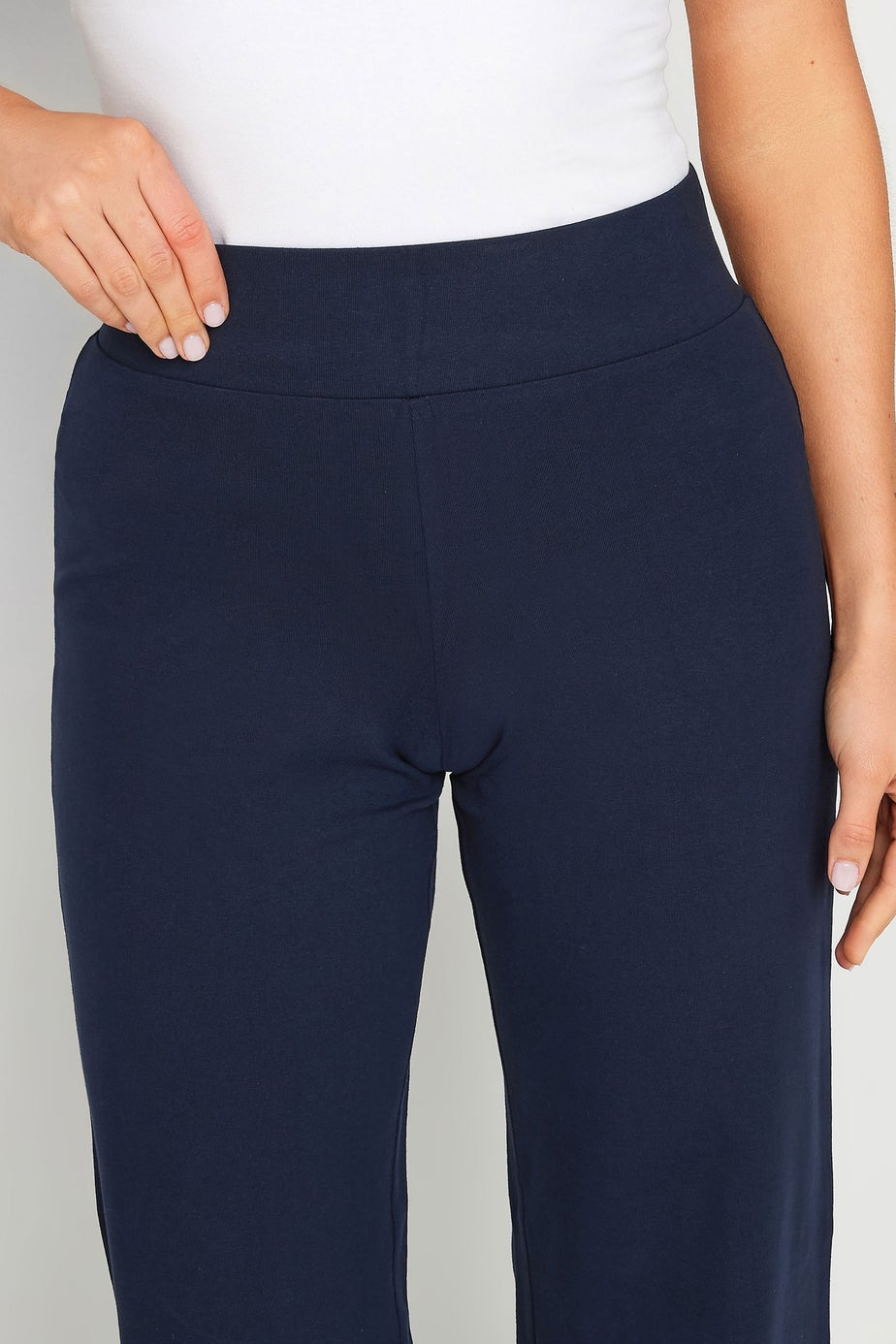 Long Tall Sally Navy Blue Wide Leg Yoga Pants