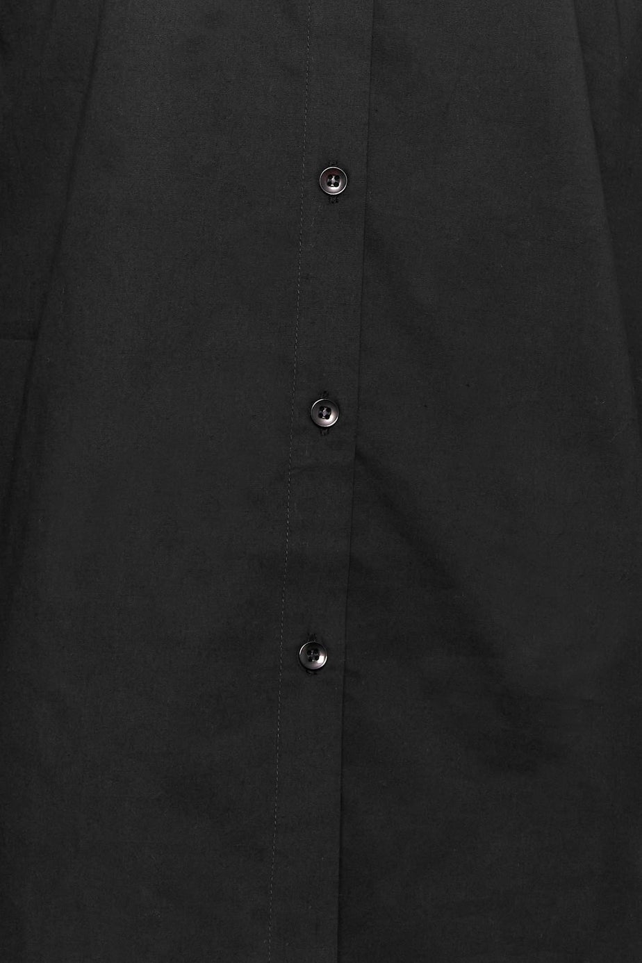 Long Tall Sally Black Fitted Cotton Shirt