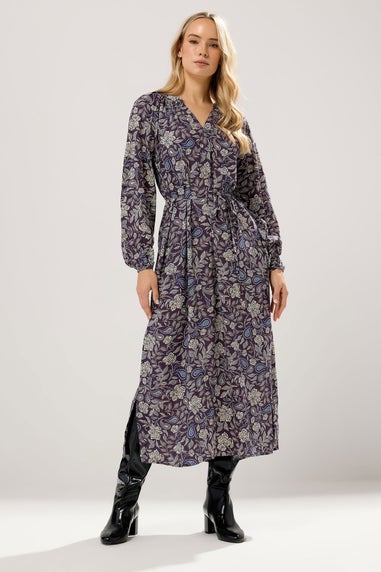 Long Tall Sally Purple Floral Midaxi Dress
