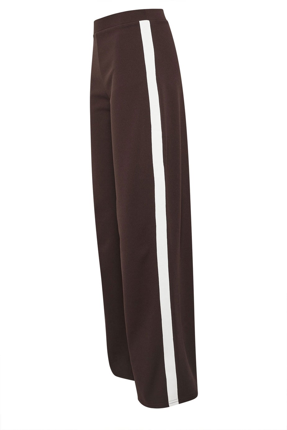 Long Tall Sally Brown Stripe Wide Leg Trousers