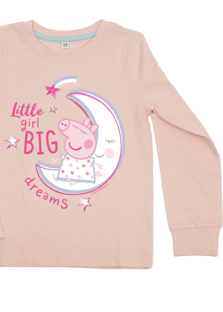 Peppa Pig Little Girl Girls Pink Graphic Pyjamas (3-8 Years)