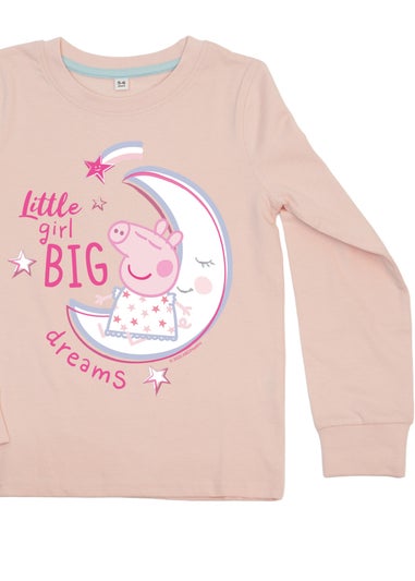 Peppa Pig Little Girl Girls Pink Graphic Pyjamas (3-8 Years)