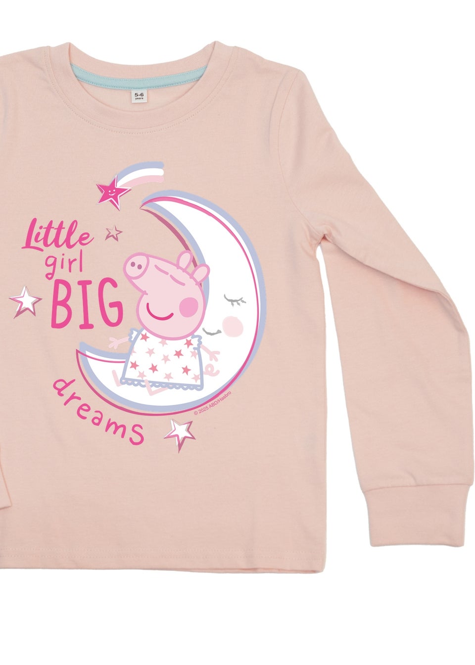 Peppa Pig Little Girl Girls Pink Graphic Pyjamas (3-8 Years)