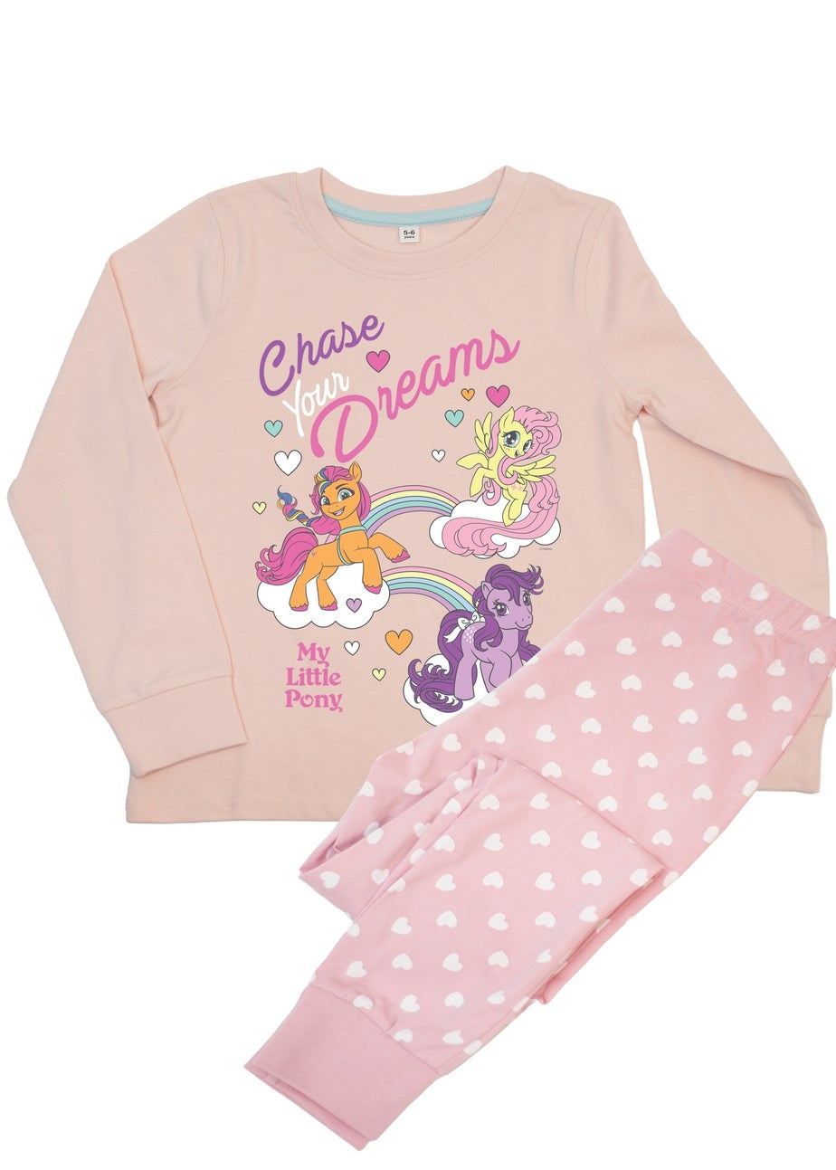 My Little Pony Chase Dreams Girls Pink Graphic Pyjamas (3-8 Years)