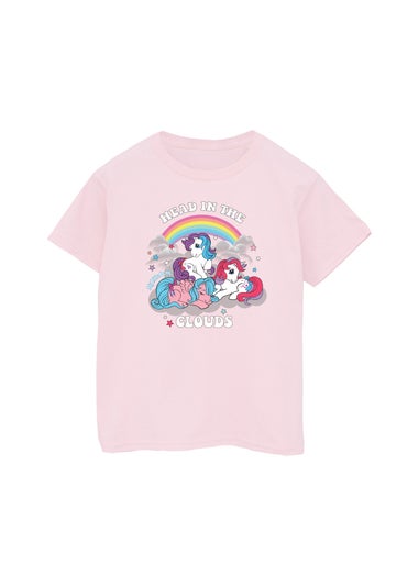 Ada & Ted My Little Pony Clouds Girls Pink Graphic T-Shirt (3-13 Years)