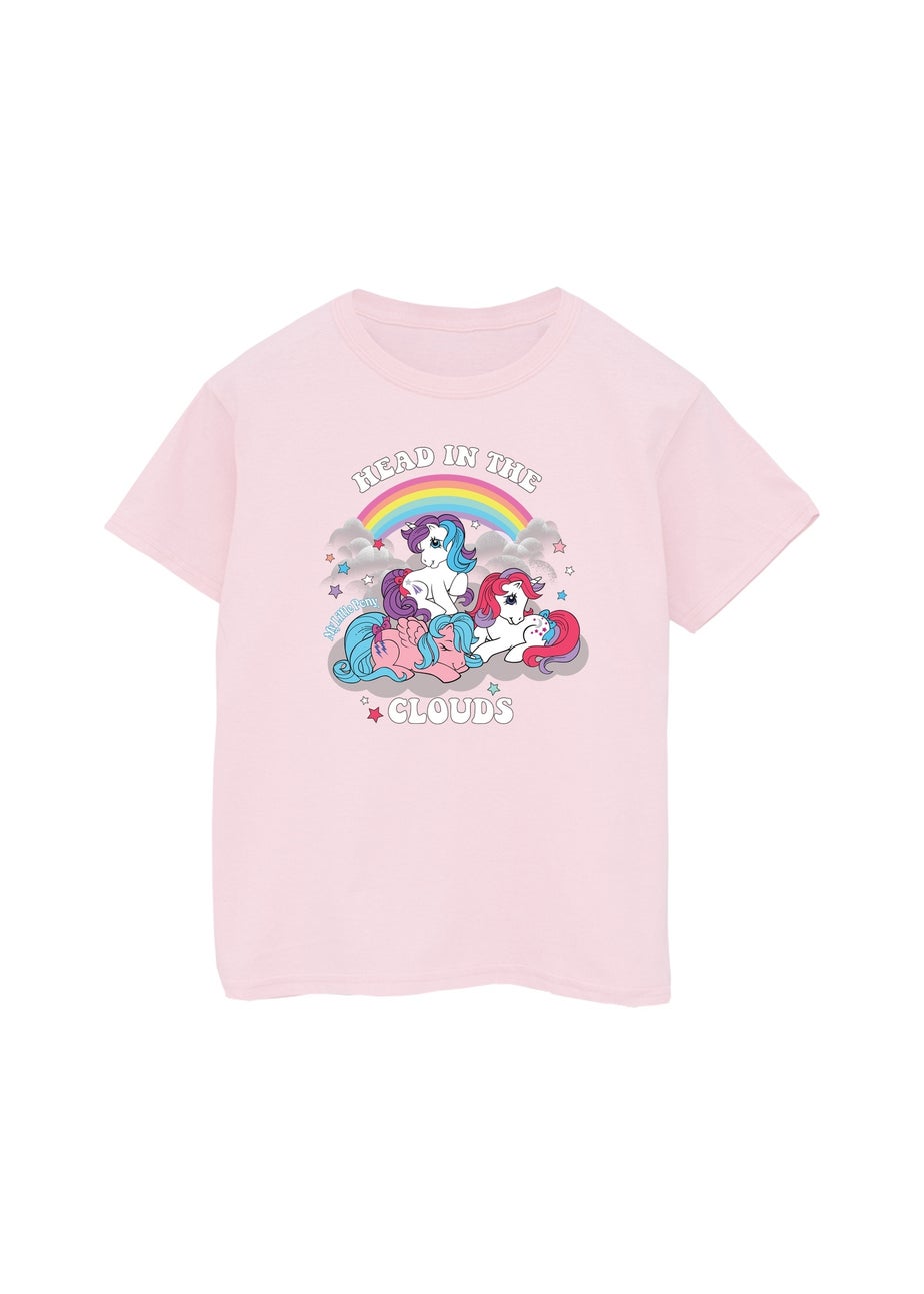 Ada & Ted My Little Pony Clouds Girls Pink Graphic T-Shirt (3-13 Years)
