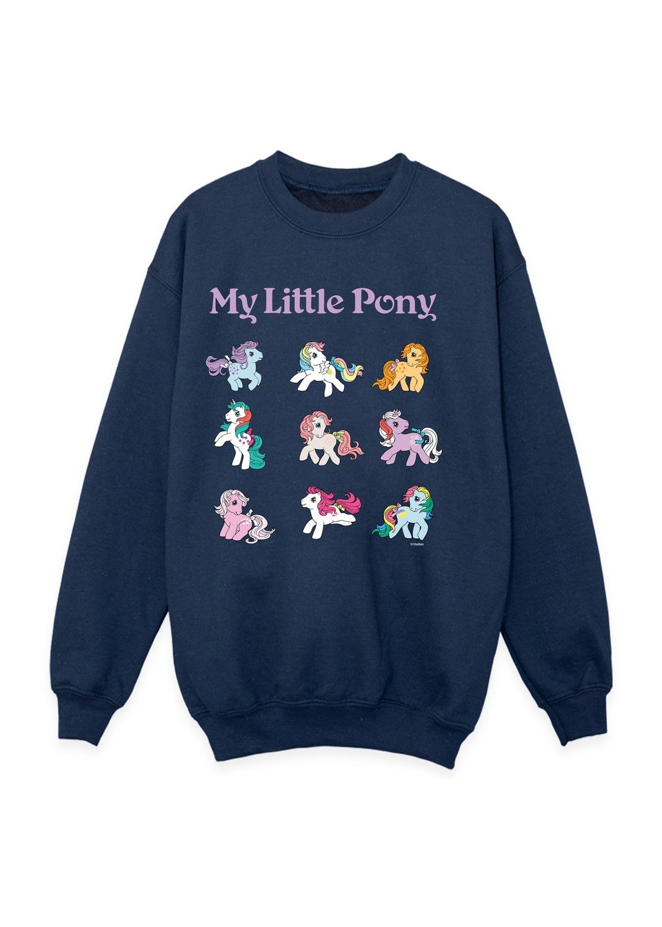 My Little Pony Happy Girls Navy Blue Graphic Sweatshirt (3-13 Years)