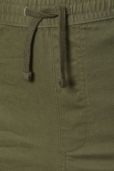 BadRhino Olive Green Elasticated Waist Chinos
