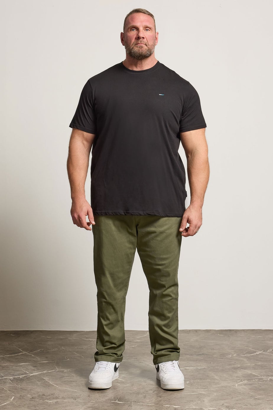 BadRhino Olive Green Elasticated Waist Chinos