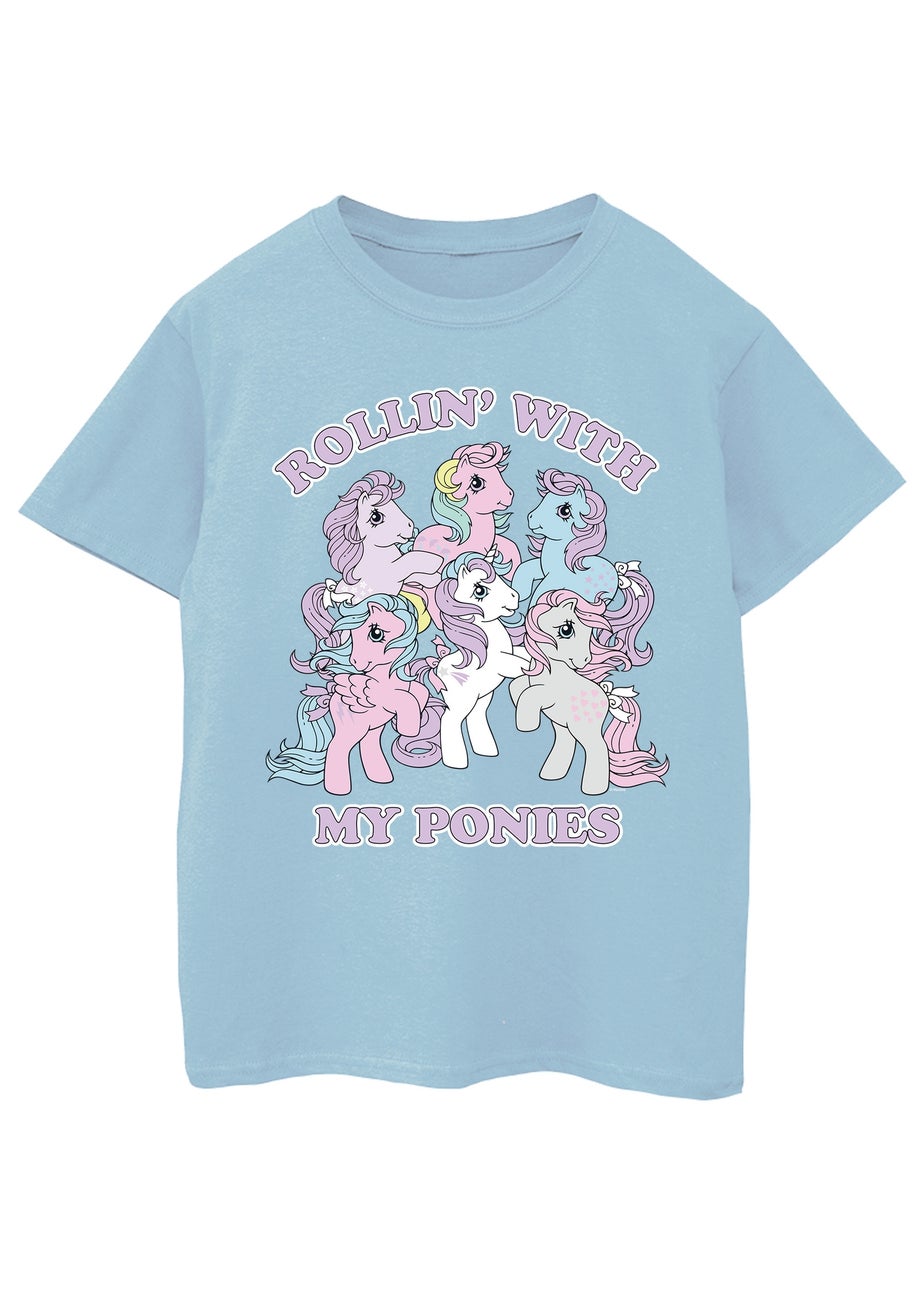 My Little Pony Mon Petit Poney Girls Baby Blue Graphic T-Shirt (3-13 Years)