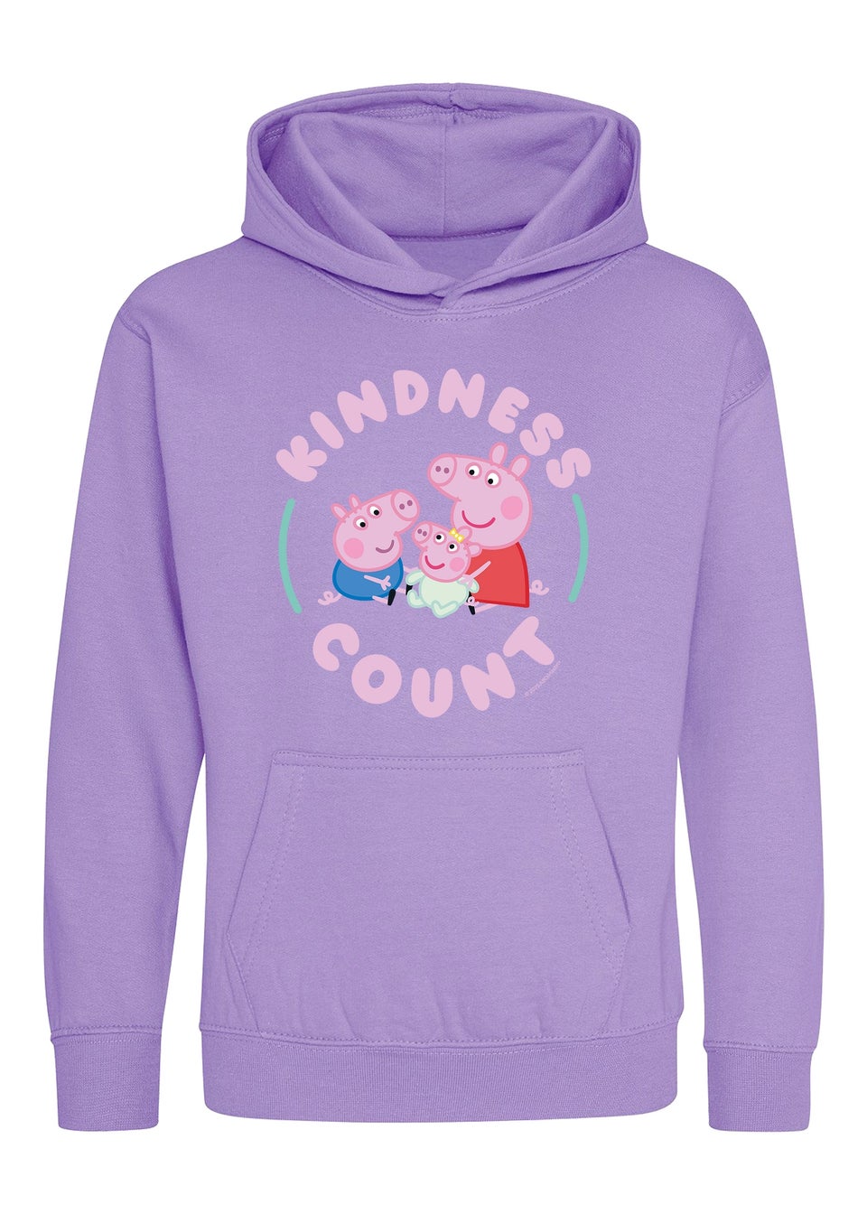 Peppa Pig Kindness Count Girls Lavender Graphic Hoodie (3-13 Years)