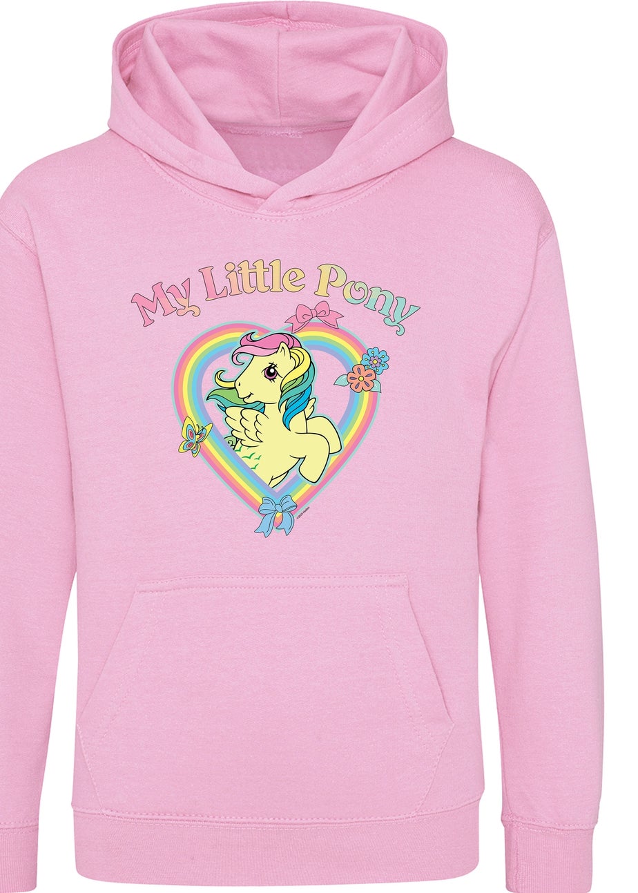 My Little Pony Rainbow Hearts Girls Pink Graphic Hoodie (3-13 Years)