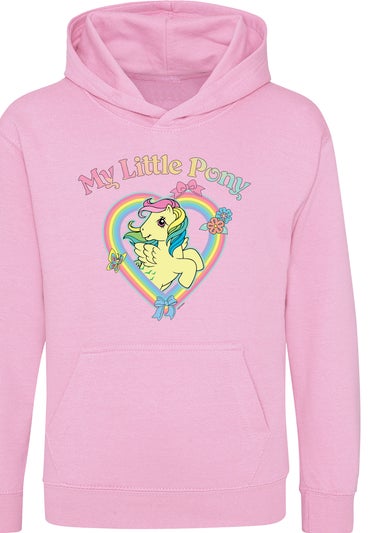 My Little Pony Rainbow Hearts Girls Pink Graphic Hoodie (3-13 Years)