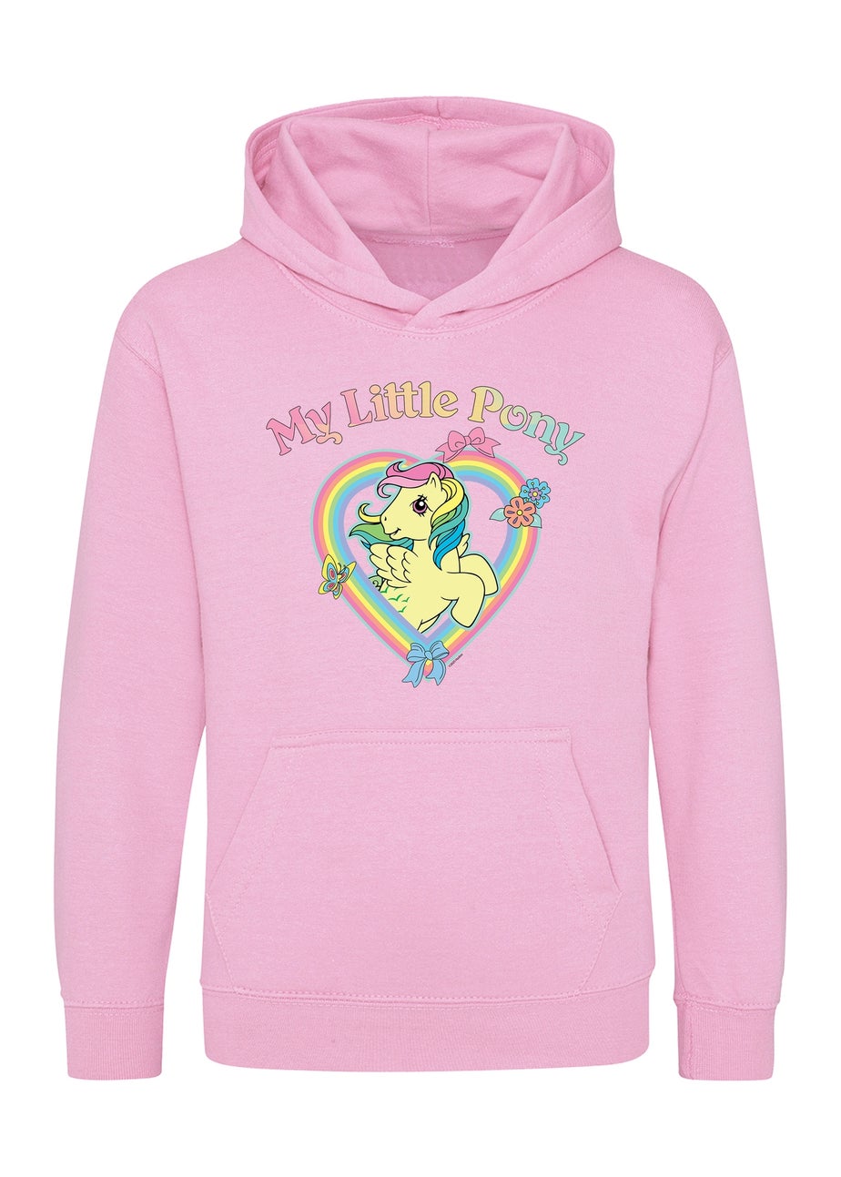 My Little Pony Rainbow Hearts Girls Pink Graphic Hoodie (3-13 Years)