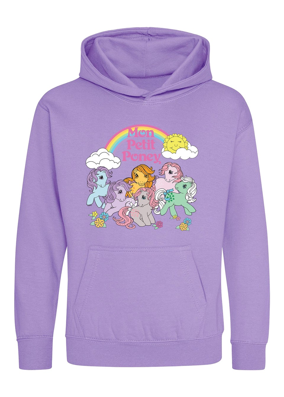 My Little Pony Mon Petit Poney Girls Lavender Graphic Hoodie (3-13 Years)