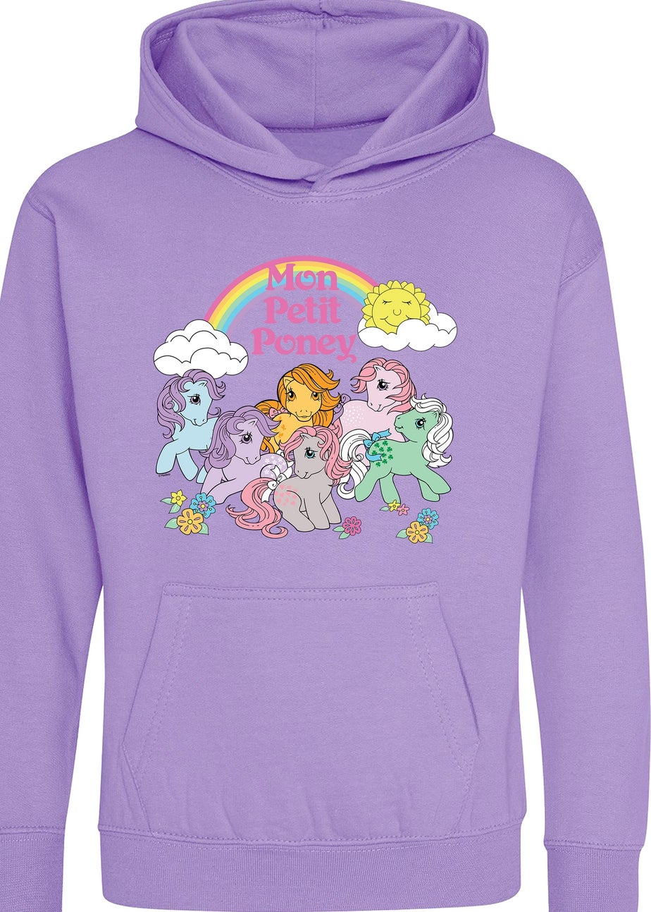 My Little Pony Mon Petit Poney Girls Lavender Graphic Hoodie (3-13 Years)