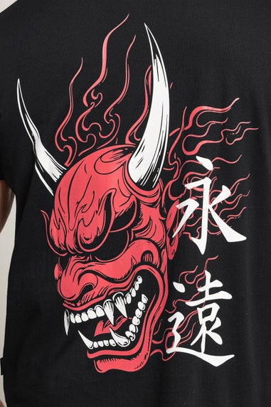 BadRhino Black Japanese Graphic T-Shirt