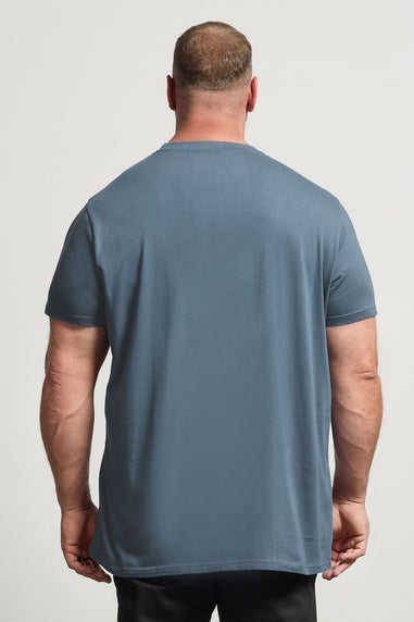 BadRhino 5 Pack Black/Green/White/Brown/Blue Extra Long T-Shirts