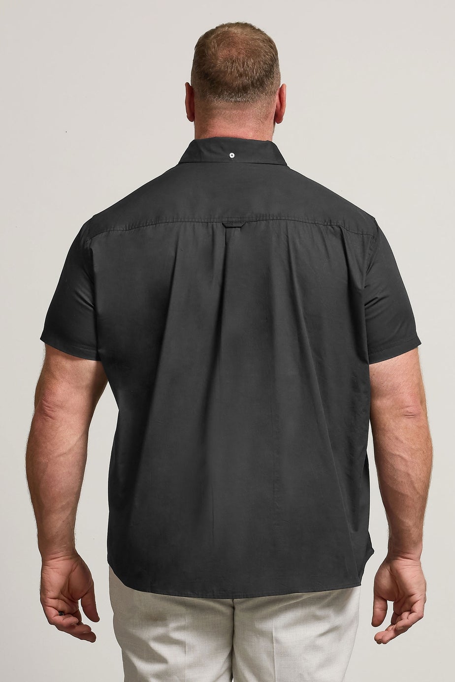 BadRhino Black Poplin Short Sleeve Shirt