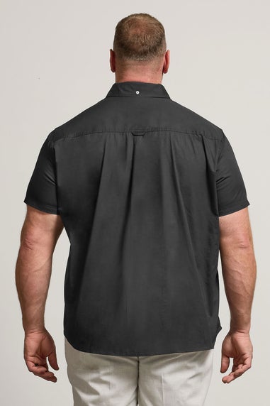 BadRhino Black Poplin Short Sleeve Shirt