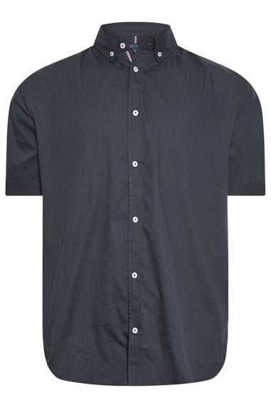 BadRhino Navy Poplin Short Sleeve Shirt
