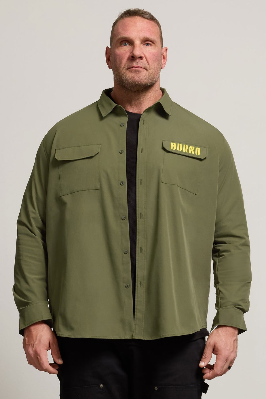 BadRhino Khaki Green Military Ripstop Shirt